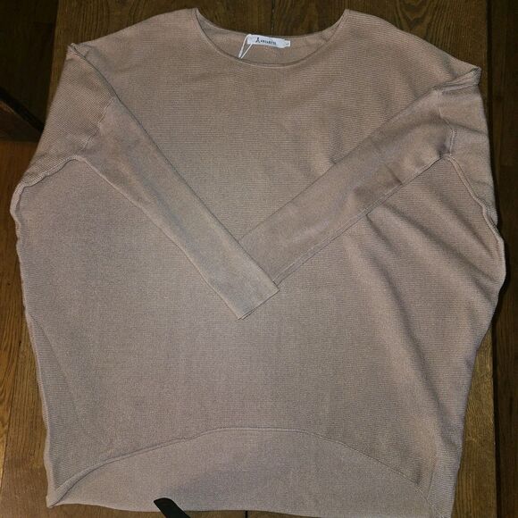 Anrabess Oversized Glacé Pink Sweater Pullover • Size L • New With Tags - Picture 7 of 7